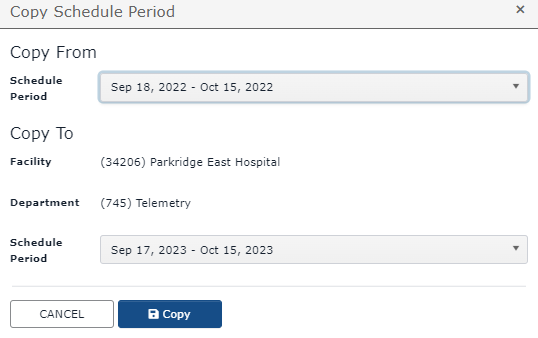 Shift Code Template - No Staffing Grid